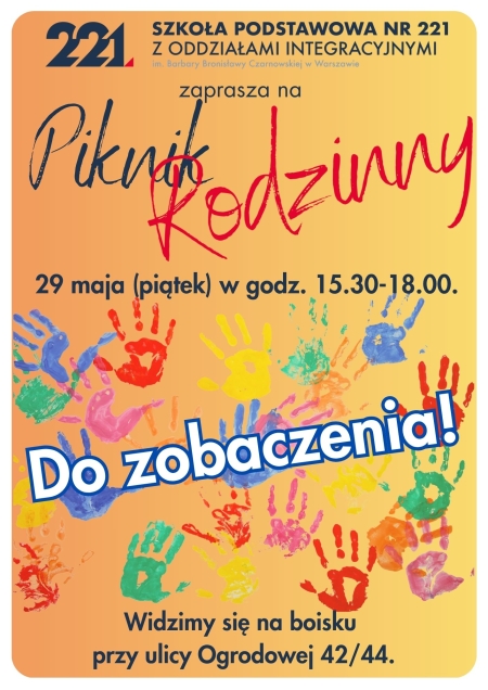 Piknik Rodzinny w naszej Szkole
