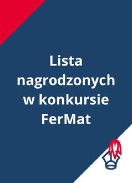 Lista nagrodzonych w konkursie matematycznym FerMat
