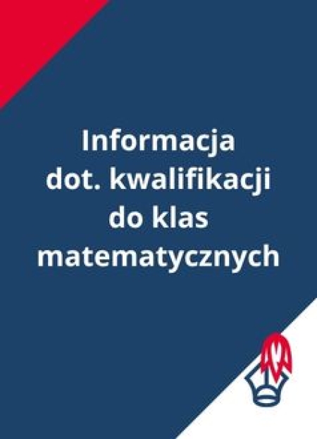 Informacja dot. rekrutacji do klas matematycznych